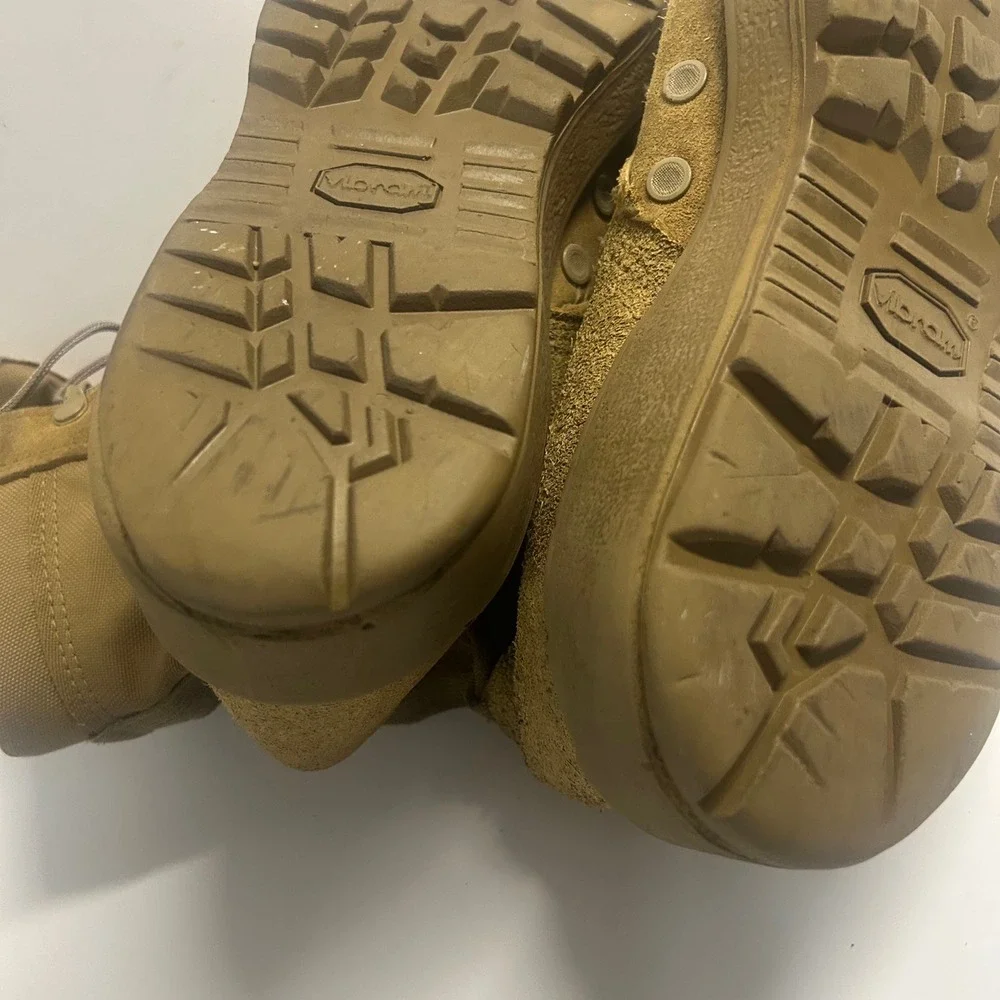 Altama Combat Boots Tan Men Size 8 Tactical Military Suede Vibram Sole 5010
